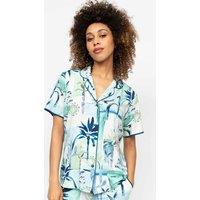 Cotton Modal Watercolour Print Pyjama Top