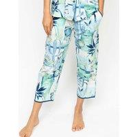 Cotton Modal Tropical Cropped Pyjama Bottoms