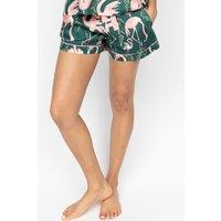 Cotton Modal Flamingo Print Pyjama Shorts
