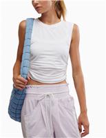 FP Movement Tempo Sport Mode Tie Side Relaxed Vest Top White