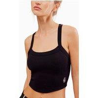 All Clear Cami Solid Fitted Crop Top