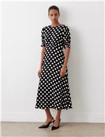 Polka Dot Midi Tea Dress