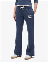 Superdry & Co Pure Cotton Slim Fit Flare Joggers Navy