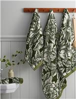 Pure Cotton Hibiscus Floral Towel