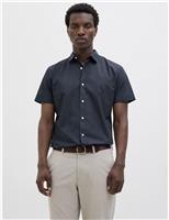 Cotton Blend Oxford Shirt