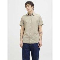 Slim Fit Linen Blend Oxford Shirt
