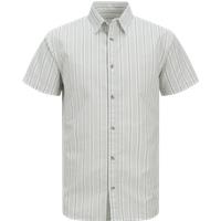 JACK & JONES Pure Cotton Striped Oxford Shirt Green