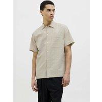 Pure Cotton Seersucker Textured Shirt