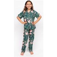 Cotton Modal Flamingo Pyjama Set (2-13 Yrs)