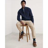 Lambswool Rich Zip Up Textured Cardigan