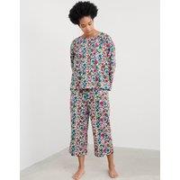 Cotton Rich Floral Cropped Pyjama Set