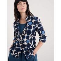 Pure Cotton Geometric Textured Shirt