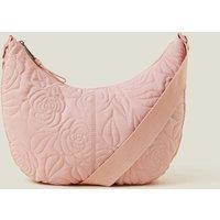 Nylon Floral Quilted Sling Bag