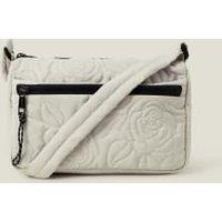 Nylon Floral Quilted Camera Bag
