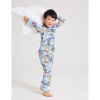 Cotton Rich Dragon Print Pyjamas (1-10 Yrs)
