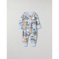 Cotton Rich Dragon Print Zip Sleepsuit (0-4 Yrs)