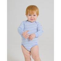 Pure Cotton Striped Bodysuit (1-24 Mths)