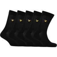 5pk Embroidered Cotton Rich Trainer Socks