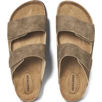 Faux Suede Slip-On Sandals