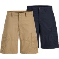 2pk Pure Cotton Cargo Shorts