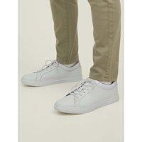 JACK & JONES Leather Lace Up Trainers White