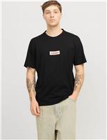 3pk Pure Cotton Logo Print T-Shirts