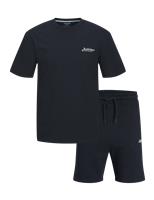 JACK & JONES Pure Cotton T- Shirt and Shorts Set Navy