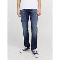 Tapered Fit Cotton Blend 5 Pocket Jeans