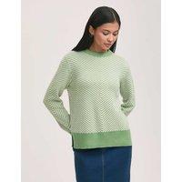 Stella Cotton Rich Striped Crew Neck Jumper