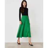 Jersey Midi A-Line Skirt
