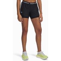 Under Armour Tech Play Up 2-in-1 Layered Gym Shorts Black