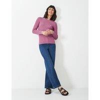 Cotton Rich Cable Knit Crew Neck Jumper