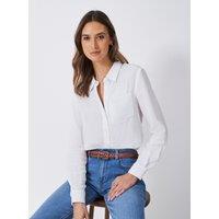 Crew Clothing Pure Cotton Relaxed Shirt White