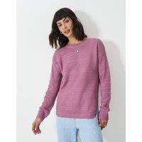 Cotton Blend Textured Jumper