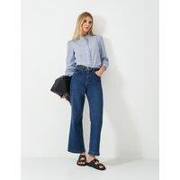 Pure Cotton Textured Ruffle Shirt