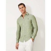 Regular Fit Linen Rich Shirt