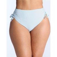 Amalfi Textured High Waisted Bikini Bottoms