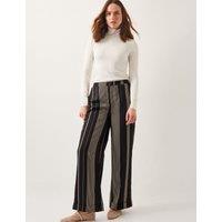 Striped Straight Leg Trousers