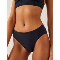 Ruched High Waisted Bikini Bottoms