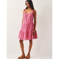 Pure Cotton Broderie Skater Dress