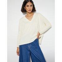 V-Neck Split Hem Jumper