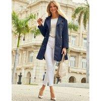 Belted Double Breasted Trench Coat