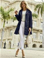 Belted Double Breasted Trench Coat