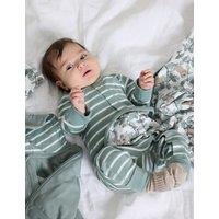 Pure Cotton Striped Sleepsuit (1-24 Mths)