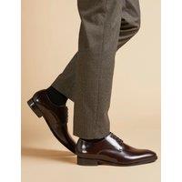 Jones Bootmaker Leather Oxford Shoes Dark Brown