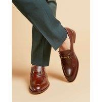 Jones Bootmaker Leather Slip-On Loafers Brown