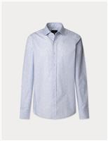 Regular Fit Pure Cotton Leaf Print Shirt