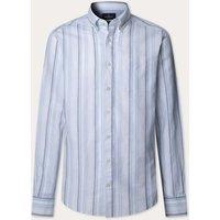 Regular Fit Linen Blend Striped Shirt