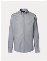 Hackett Pure Cotton Tiles Print Shirt Green