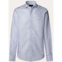 Regular Fit Linen Rich Striped Shirt